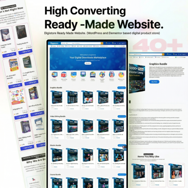 Digistore – Digital Products Selling Website