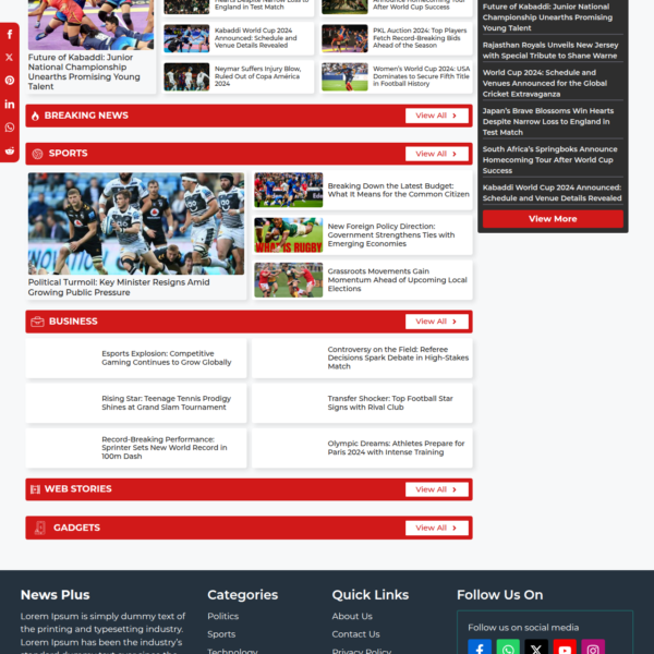 Gp News Plus - News Website Template For Generatepress