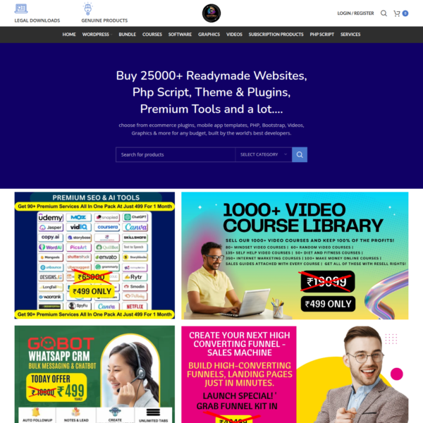 Digicom -Start Your Own Digital Product Marketplace – 100+ Premium Digital Products Included