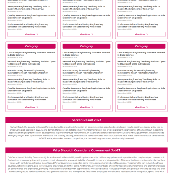 Gp Results & Job Pro - Results & Job Updates Fast Template For Generatepress