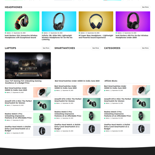 Gp Affiliate - Affiliate Blog Website Template For Generatepress